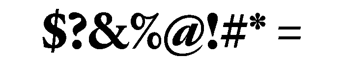 EdictTextBeta05 Bold Font OTHER CHARS