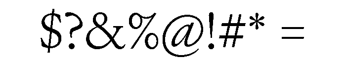 EdictTextBeta05 Light Font OTHER CHARS