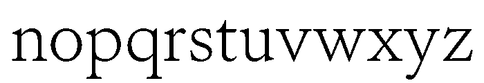 EdictTextBeta05 Thin Font LOWERCASE