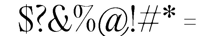 Editorial Old Light Font OTHER CHARS