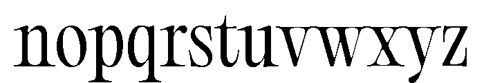Editorial Old Light Font LOWERCASE