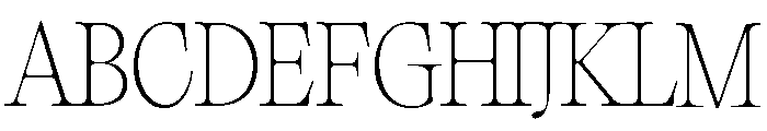 Editorial Old Thin Font UPPERCASE