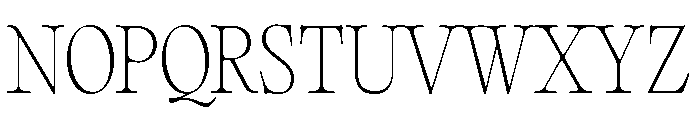 Editorial Old Thin Font UPPERCASE