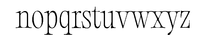 Editorial Old Thin Font LOWERCASE