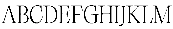 Editorial Old Ultralight Font UPPERCASE