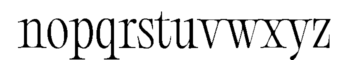 Editorial Old Ultralight Font LOWERCASE