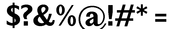 Editorial Sans Bold 2 Font OTHER CHARS