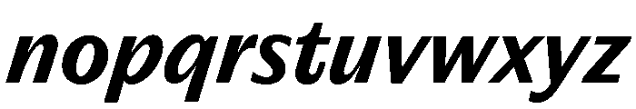 Editorial Sans Bold Font LOWERCASE