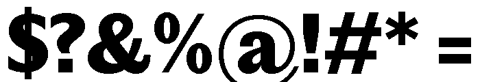 Editorial Sans Heavy 2 Font OTHER CHARS