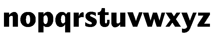 Editorial Sans Heavy 2 Font LOWERCASE