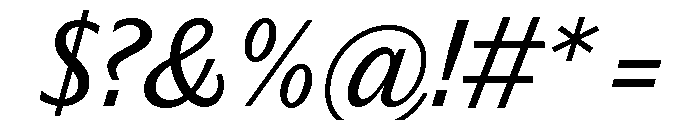 Editorial Sans Italic Font OTHER CHARS