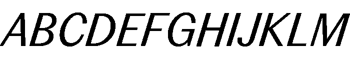 Editorial Sans Italic Font UPPERCASE