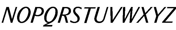 Editorial Sans Italic Font UPPERCASE