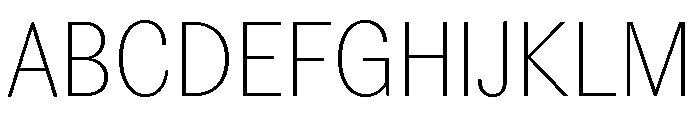 Editorial Sans Thin 2 Font UPPERCASE