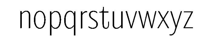 Editorial Sans Thin 2 Font LOWERCASE
