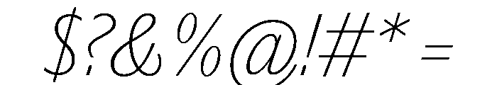 Editorial Sans Thin Font OTHER CHARS