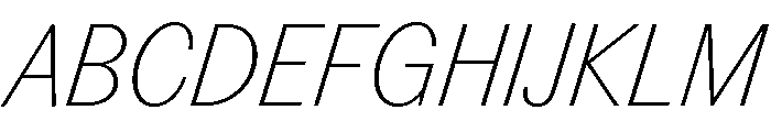 Editorial Sans Thin Font UPPERCASE