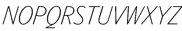 Editorial Sans Thin Font UPPERCASE