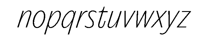 Editorial Sans Thin Font LOWERCASE