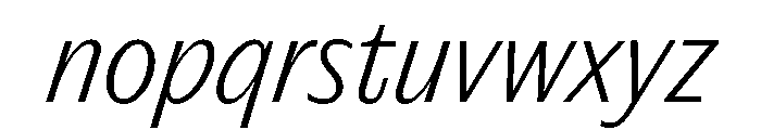 Editorial Sans Ultralight Font LOWERCASE