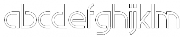 EdgeLine Outline Font LOWERCASE