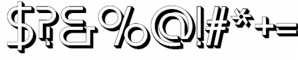 EdgeLine Shadow Font OTHER CHARS