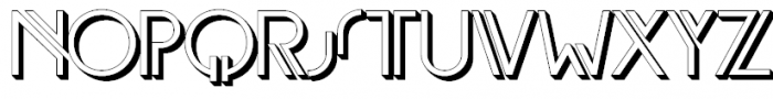 EdgeLine Shadow Font UPPERCASE