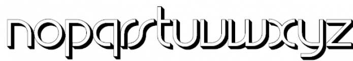 EdgeLine Shadow Font LOWERCASE