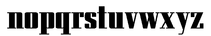 Eden Extra Bold Font LOWERCASE