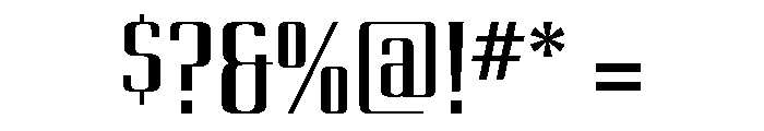 Eden Medium Font OTHER CHARS
