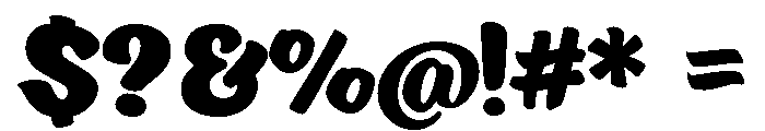 Ed's Market Brush Bold Font OTHER CHARS