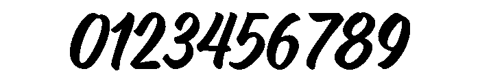 Ed's Market Brush Narrow Slant Font OTHER CHARS