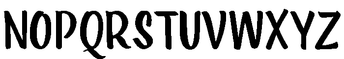 Ed's Market Brush Narrow Font UPPERCASE