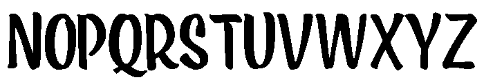 Ed's Market Brush Narrow Font LOWERCASE