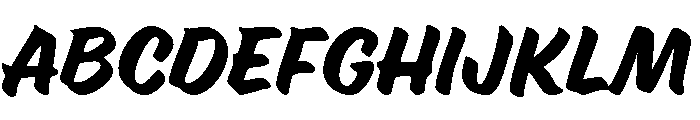 Ed's Market Brush Regular Slant FONT