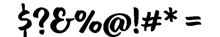 Ed's Market Brush Regular Font OTHER CHARS