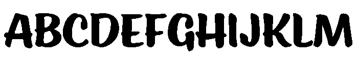 Ed's Market Brush Regular Font UPPERCASE