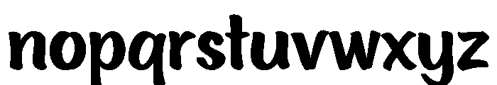 Ed's Market Brush Regular Font LOWERCASE