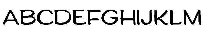 Ed's Market Brush Wide Font UPPERCASE