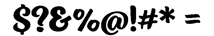 Ed's Market Script Bold Font OTHER CHARS