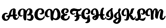 Ed's Market Script Bold Font UPPERCASE