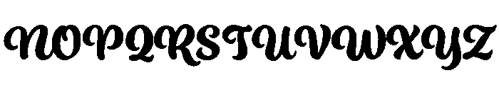 Ed's Market Script Bold Font UPPERCASE
