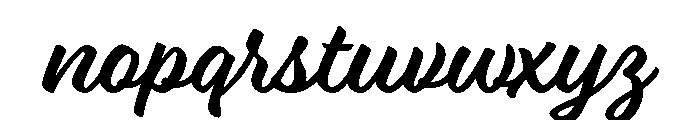 Ed's Market Script Main Font LOWERCASE