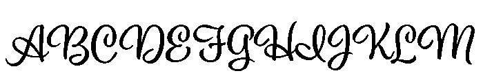 Ed's Market Script Upright Font UPPERCASE