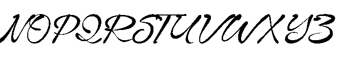Eentrialy Font UPPERCASE