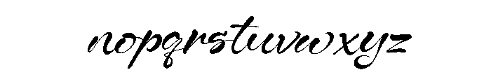 Eentrialy Font LOWERCASE