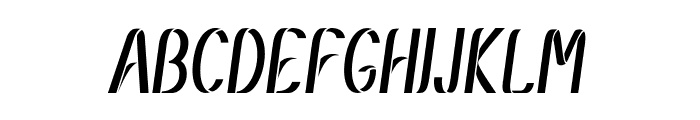 Eesil-CondensedItalic Font UPPERCASE