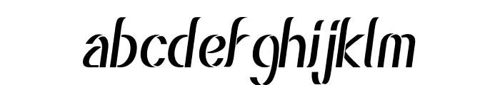 Eesil-CondensedItalic Font LOWERCASE