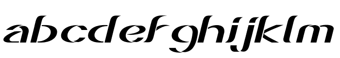 Eesil-ExpandedItalic Font LOWERCASE