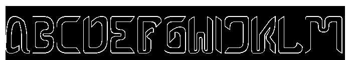 EFFECT-Hollow-Inverse Font UPPERCASE